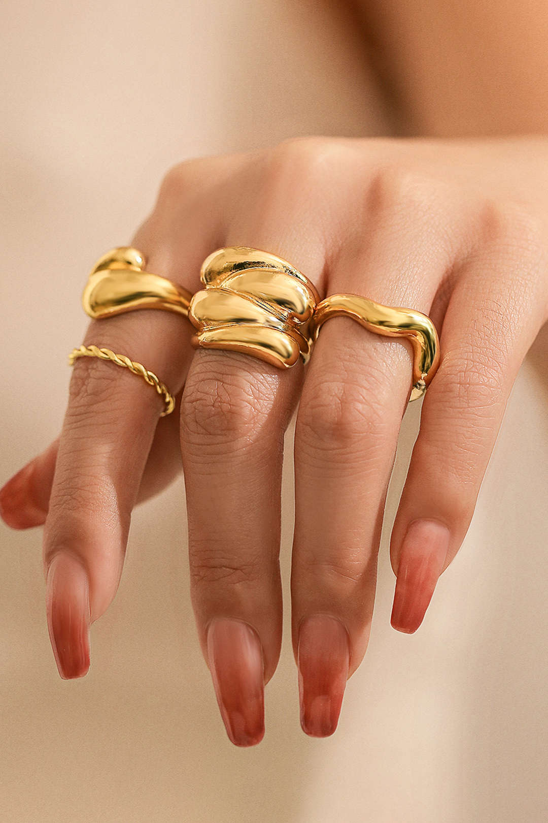 Juego de Anillos de 4 Piezas Clara