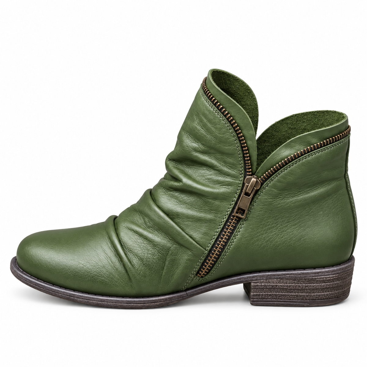 Botines Suzanne de Piel con Cremallera