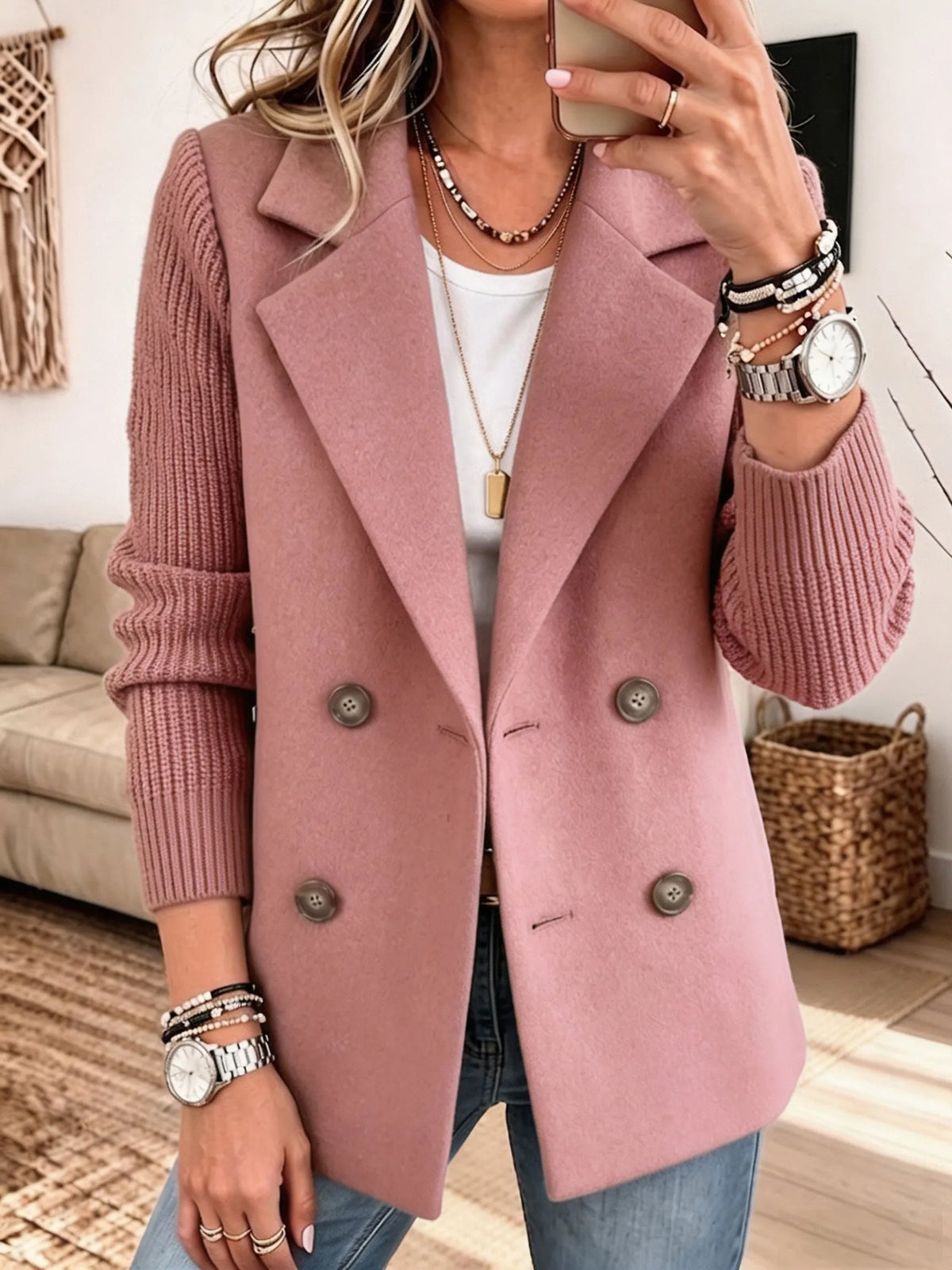 Chaqueta Blazer de Punto | Carla