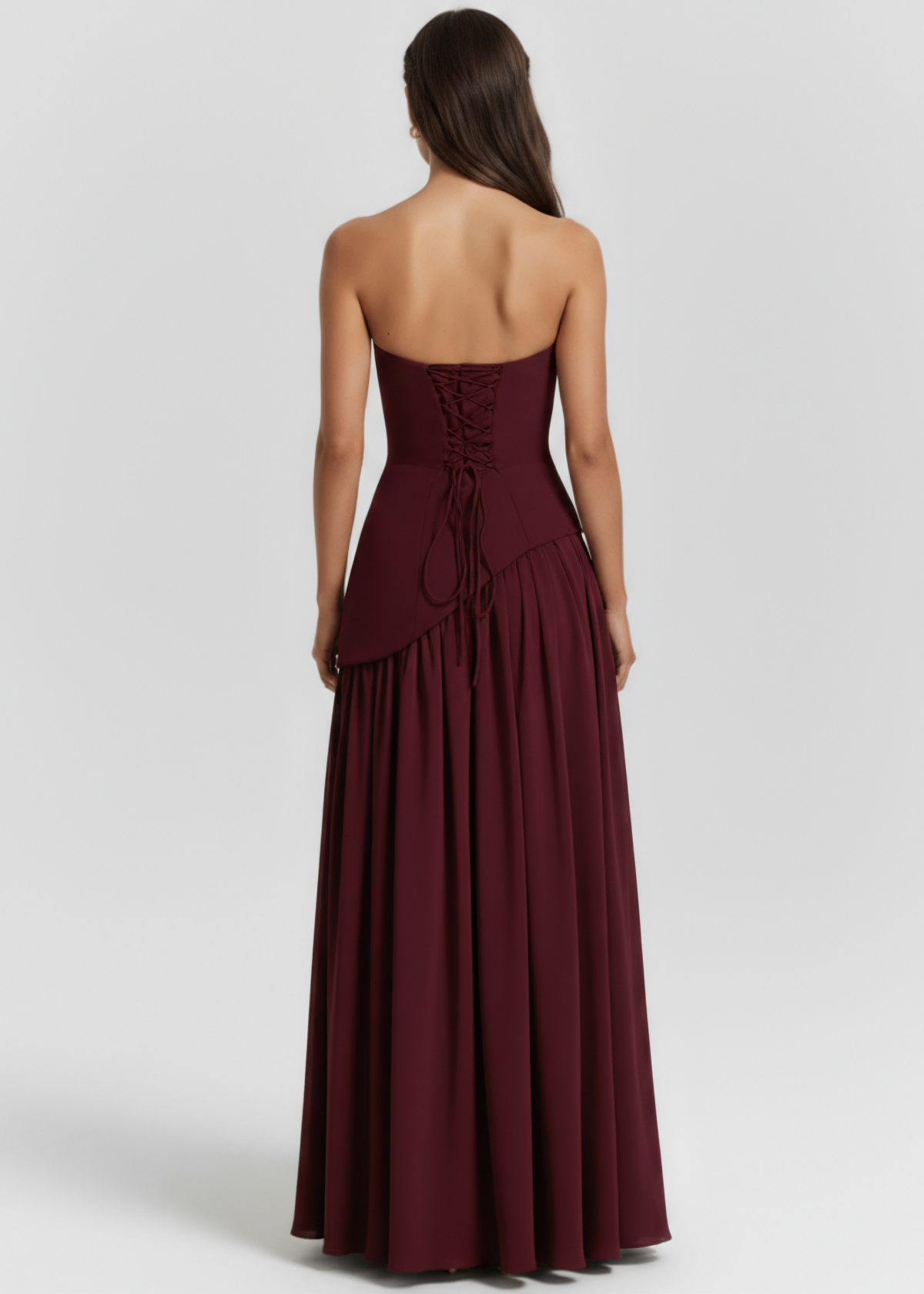 ROSA| Vestido Largo Corte Pierna