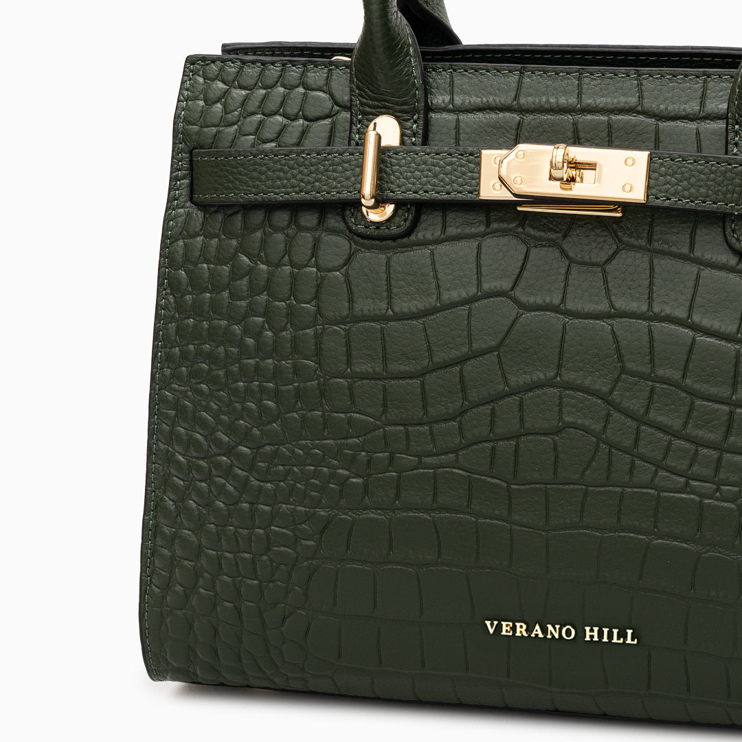 Bolso de Piel de Cocodrilo Verano Hill