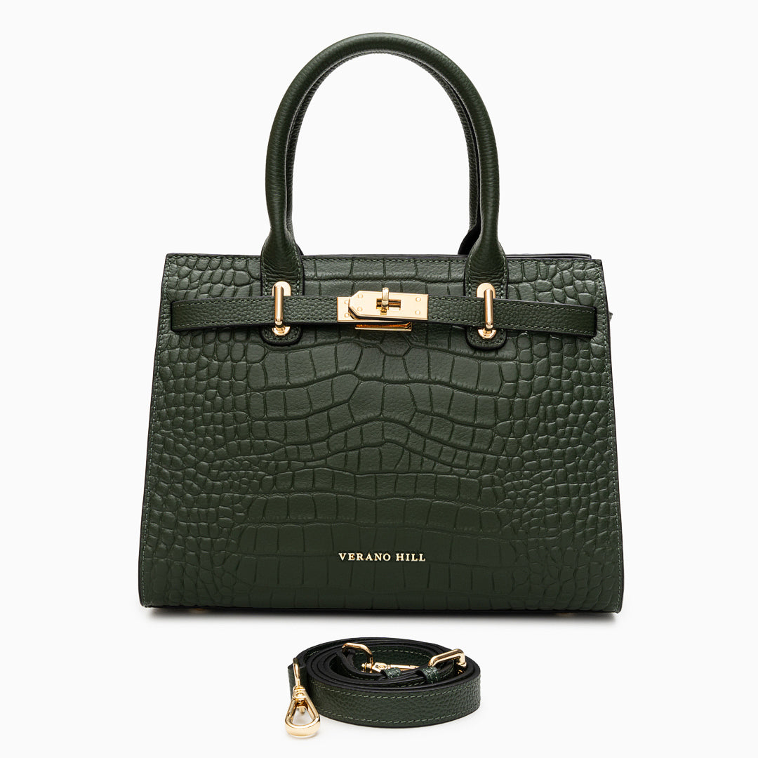 Bolso de Piel de Cocodrilo Verano Hill