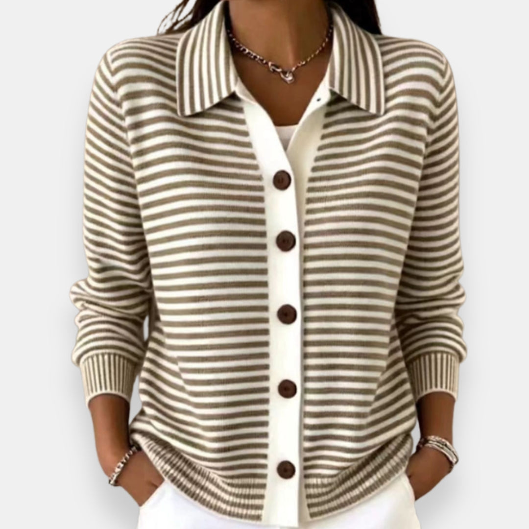 Jersey de rayas con botones LOLA