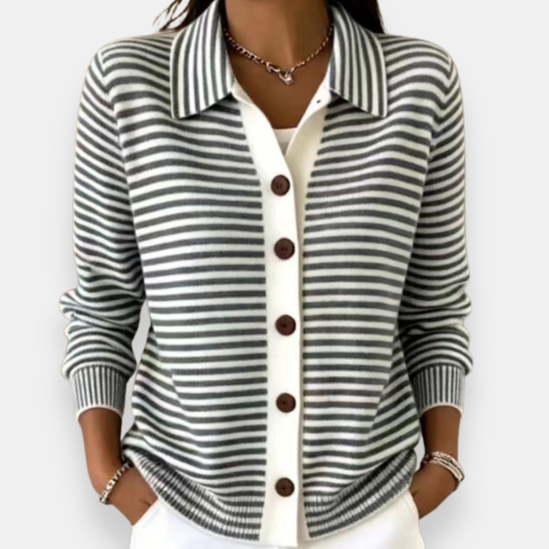 Jersey de rayas con botones LOLA