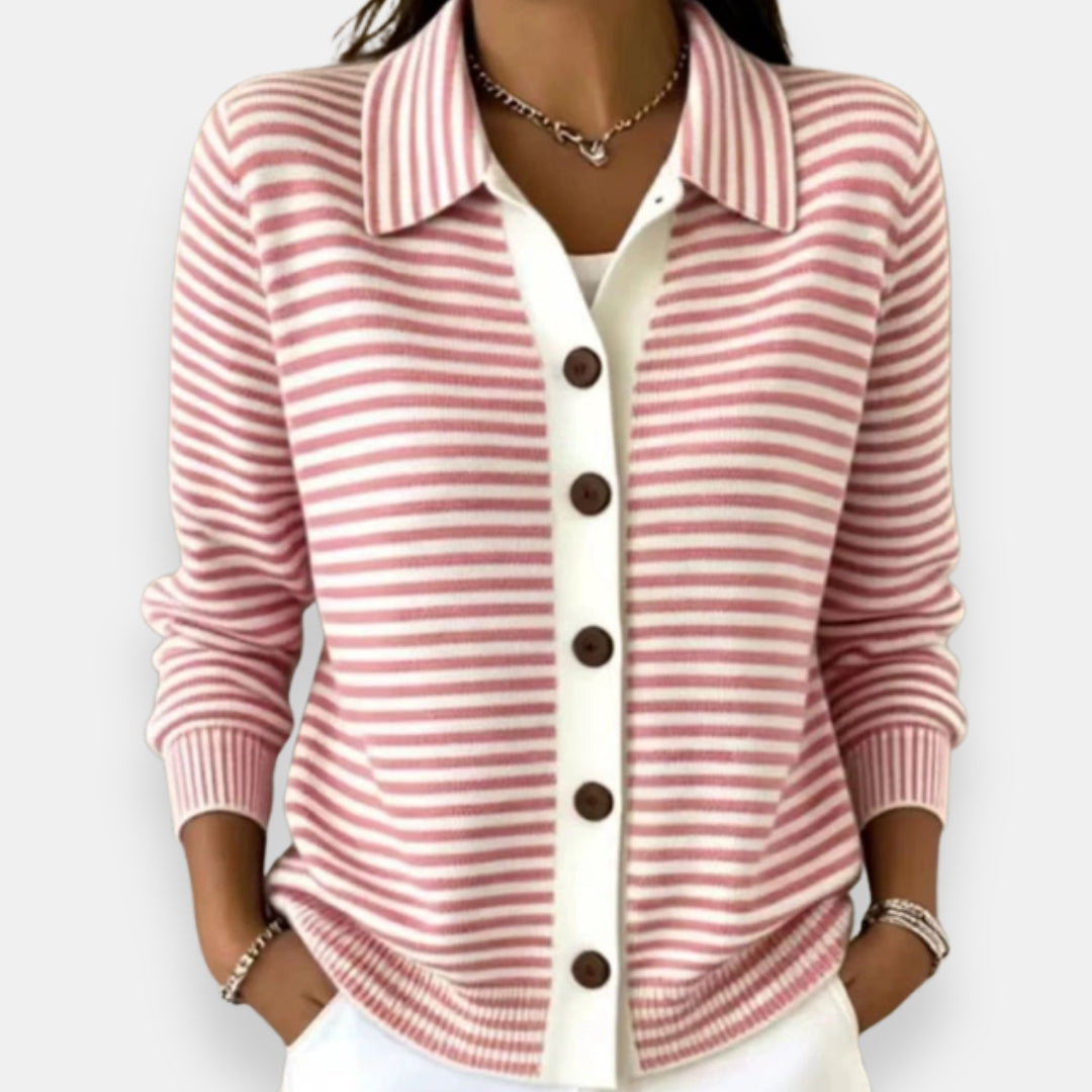 Jersey de rayas con botones LOLA