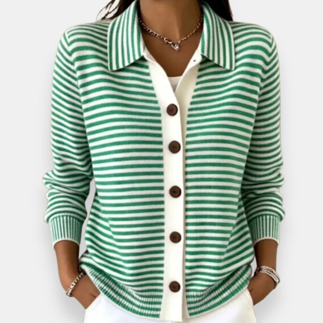Jersey de rayas con botones LOLA