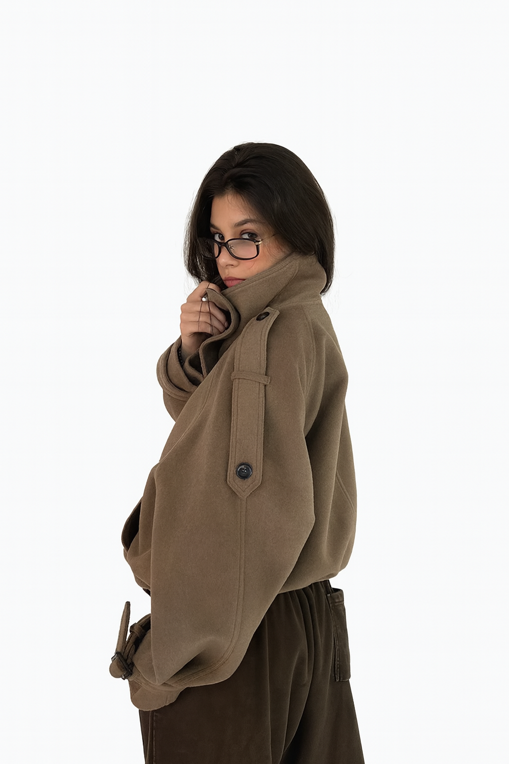 Abrigo Oversize Cuello Alto Selena