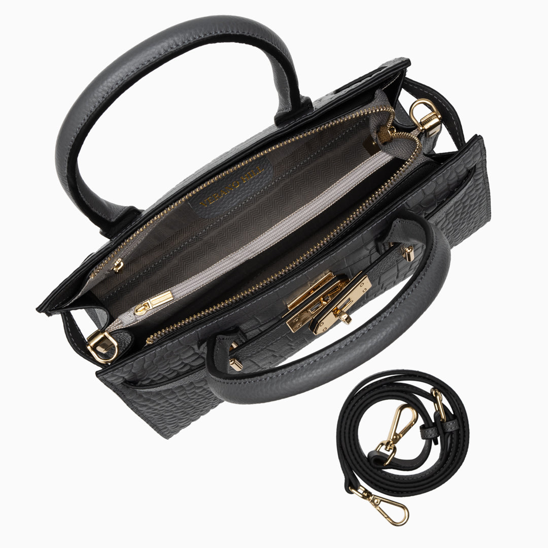 Bolso de Piel de Cocodrilo Verano Hill
