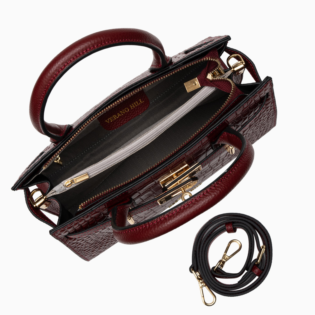 Bolso de Piel de Cocodrilo Verano Hill