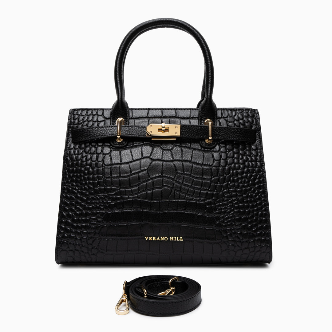 Bolso de Piel de Cocodrilo Verano Hill