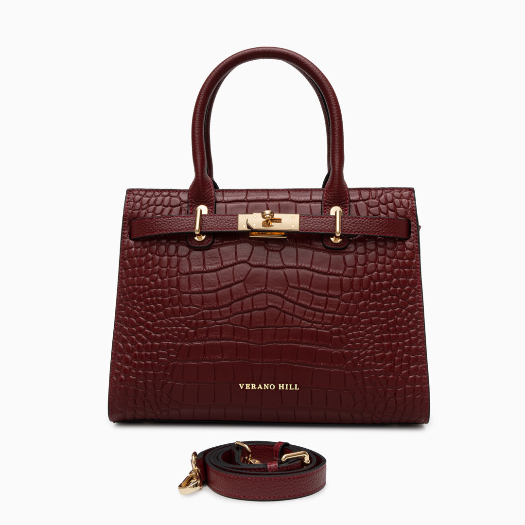 Bolso de Piel de Cocodrilo Verano Hill