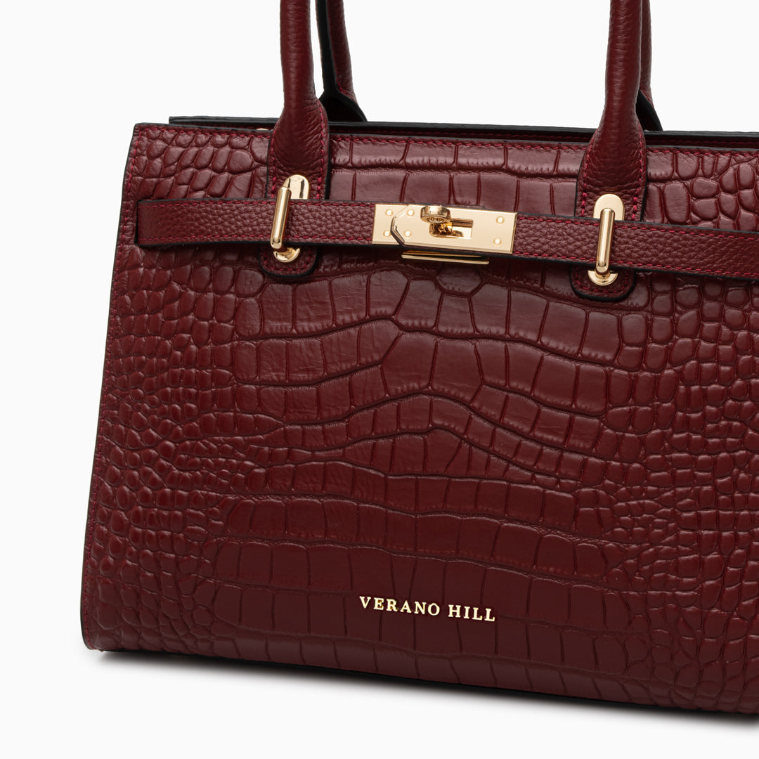 Bolso de Piel de Cocodrilo Verano Hill