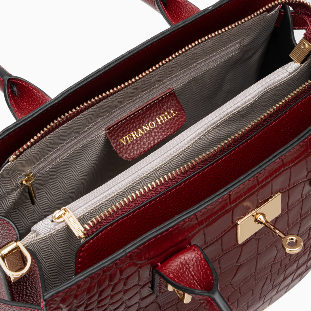 Bolso de Piel de Cocodrilo Verano Hill