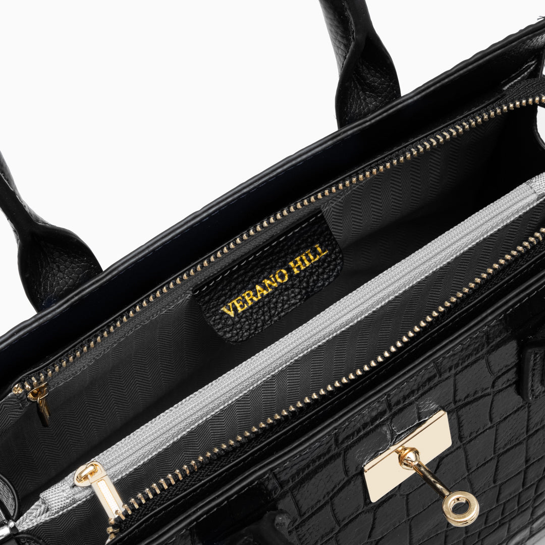 Bolso de Piel de Cocodrilo Verano Hill
