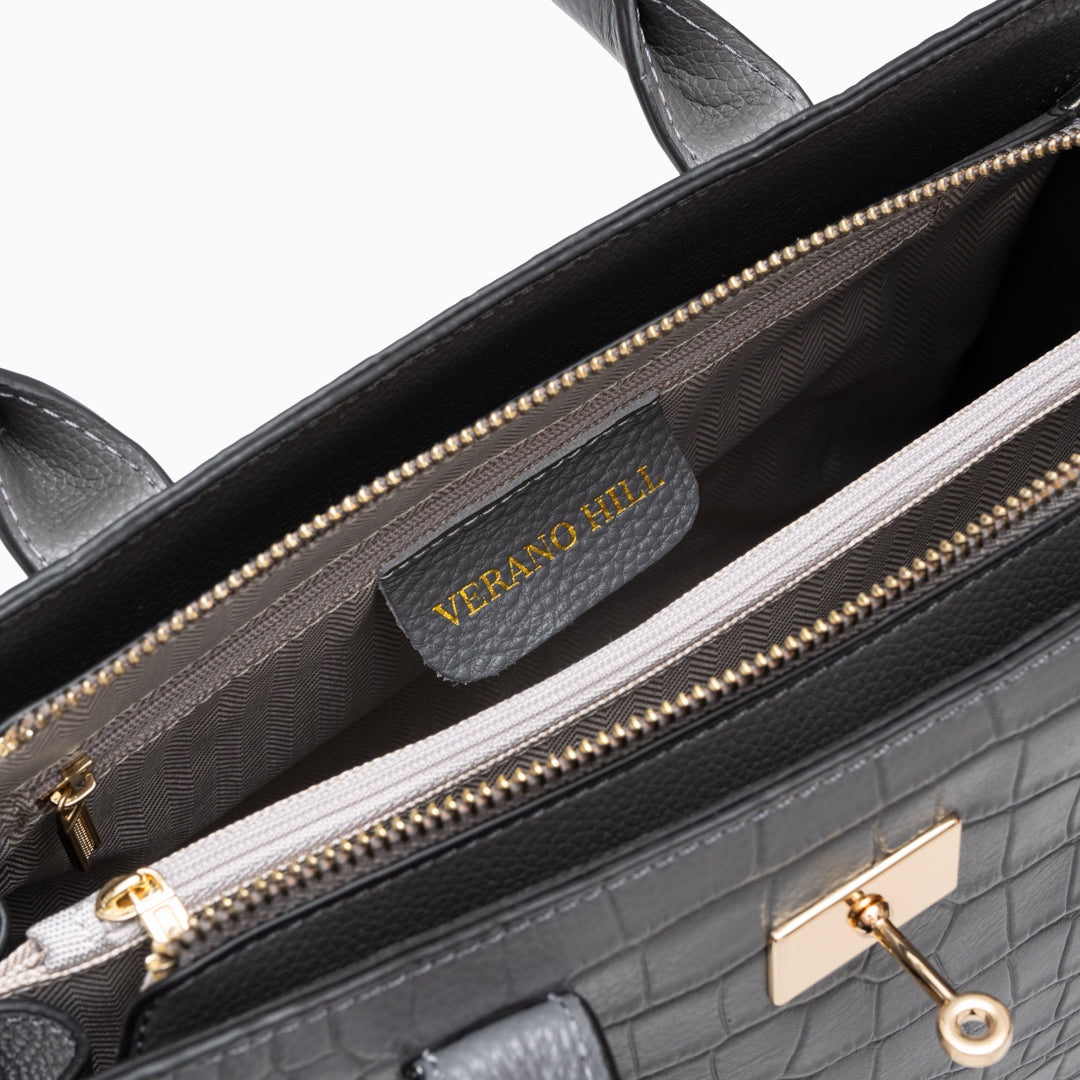 Bolso de Piel de Cocodrilo Verano Hill