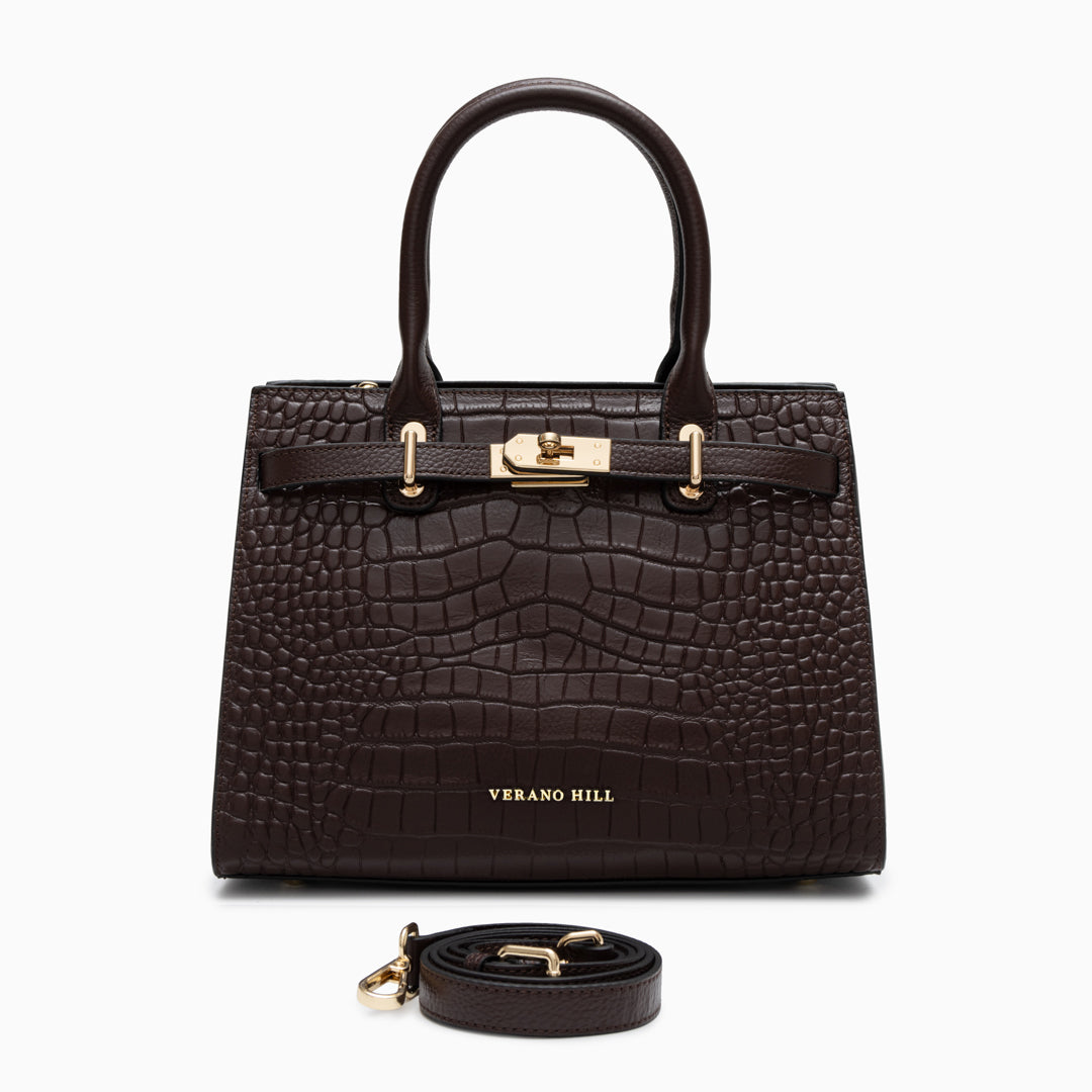 Bolso de Piel de Cocodrilo Verano Hill