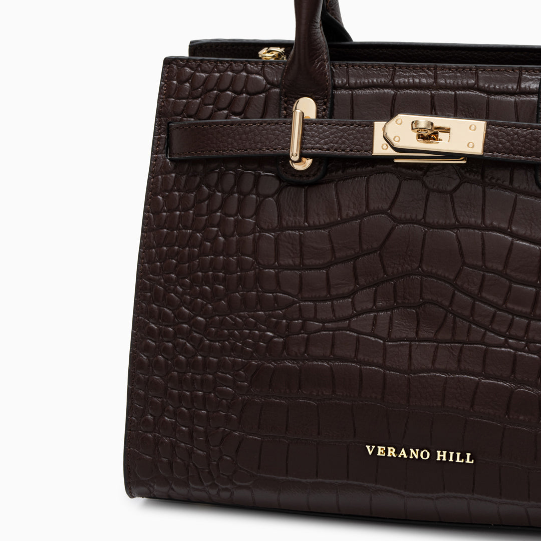 Bolso de Piel de Cocodrilo Verano Hill