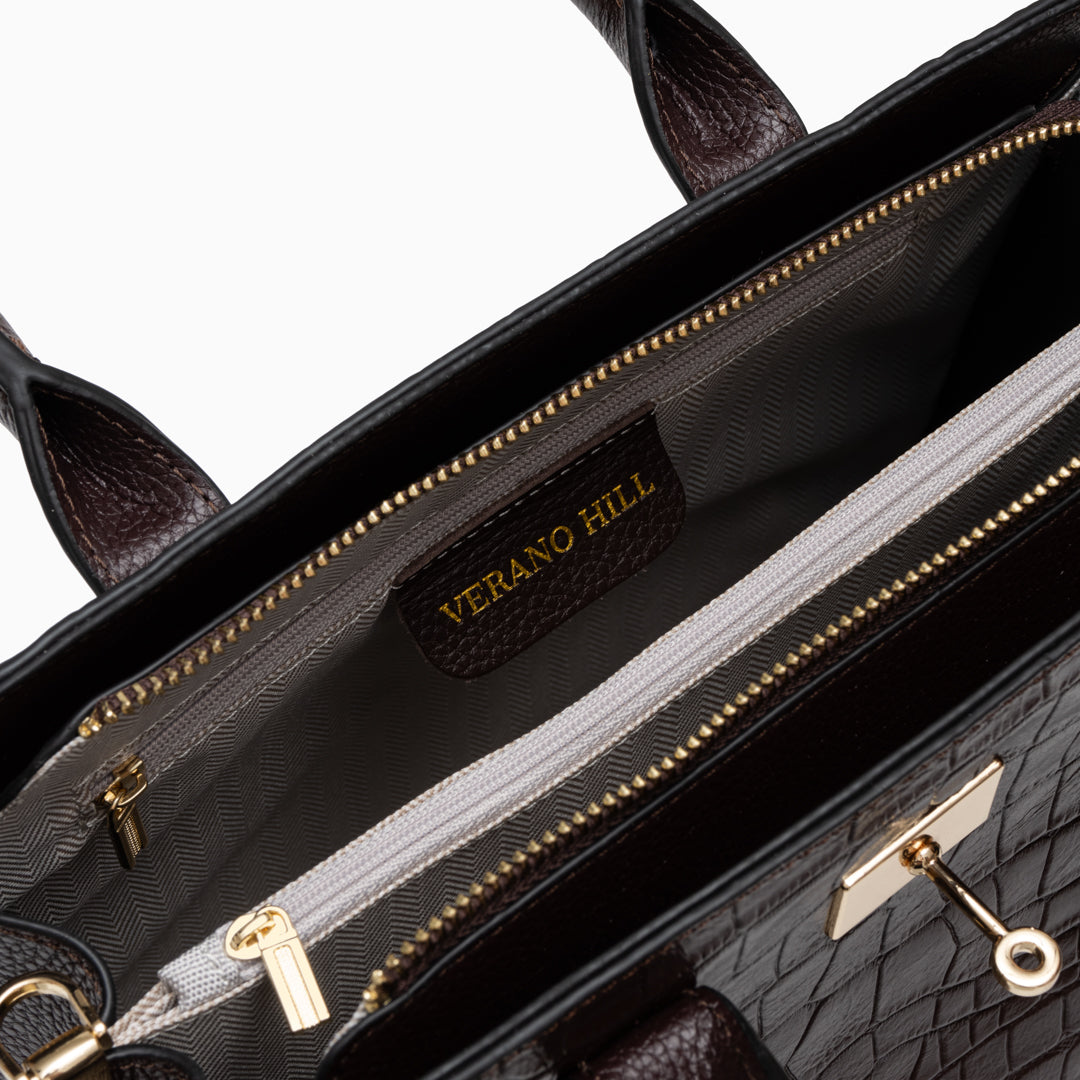 Bolso de Piel de Cocodrilo Verano Hill