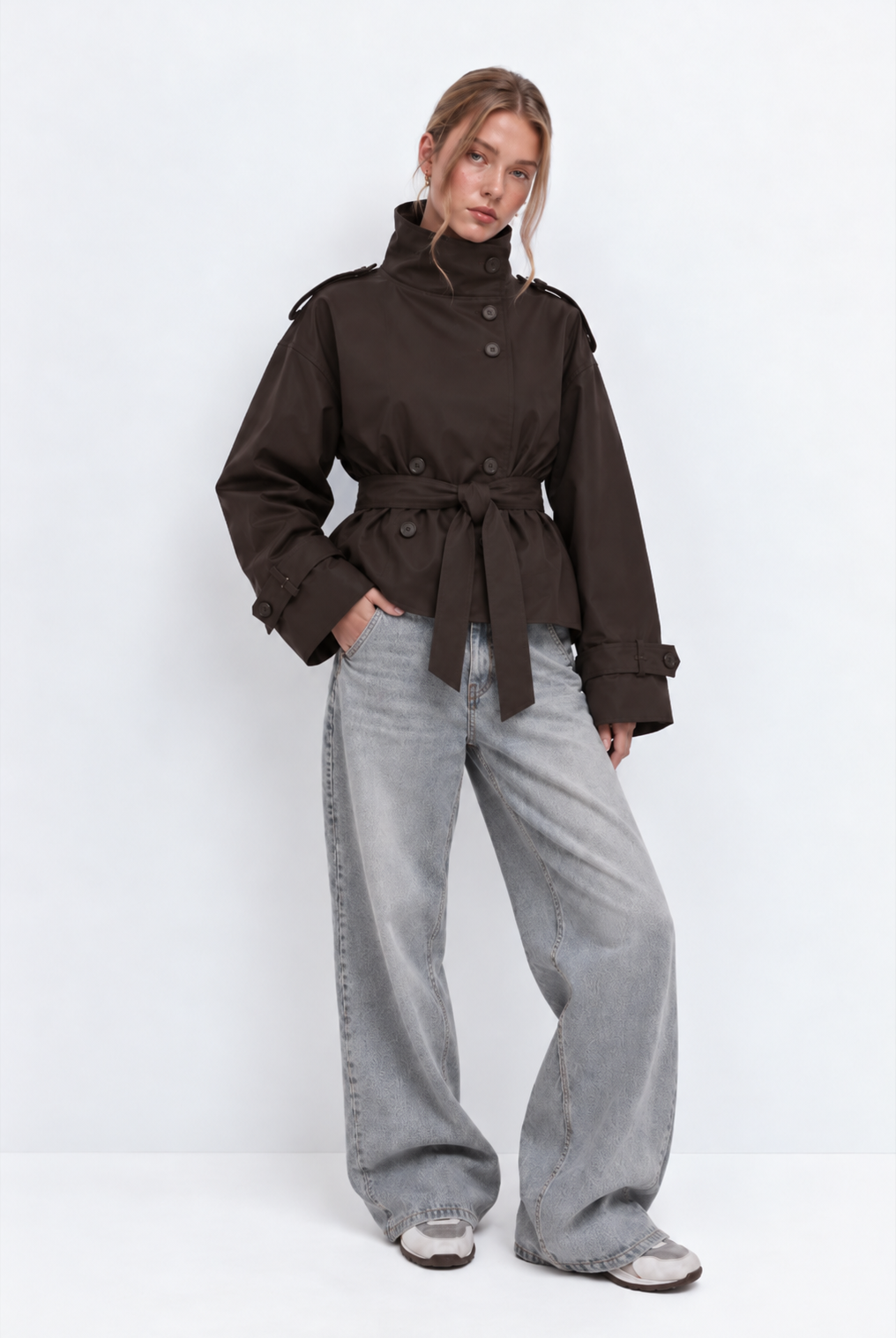Abrigo Trench de Doble Botón Aurelia