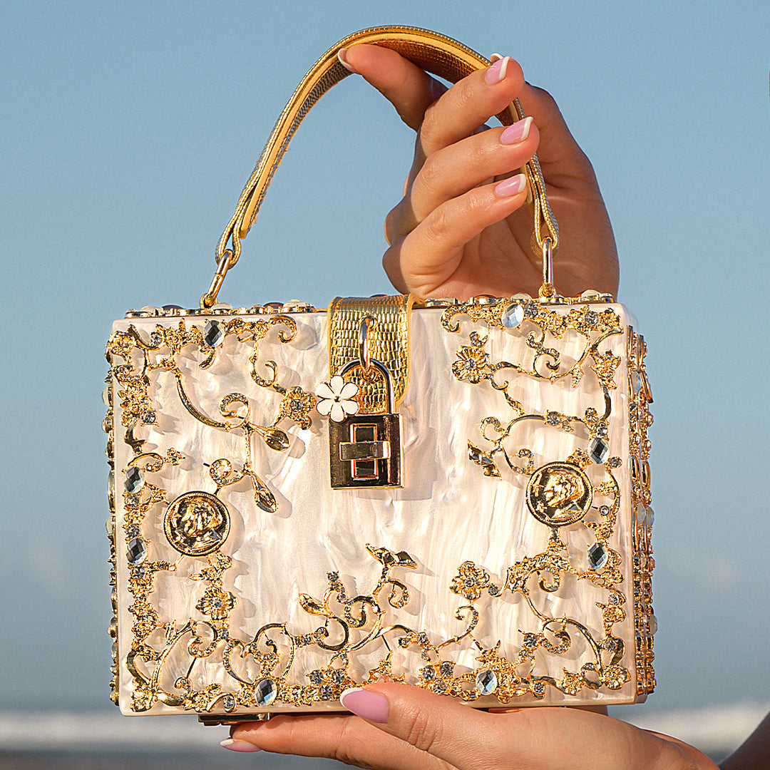 Bolso de Mano Cristal Glow