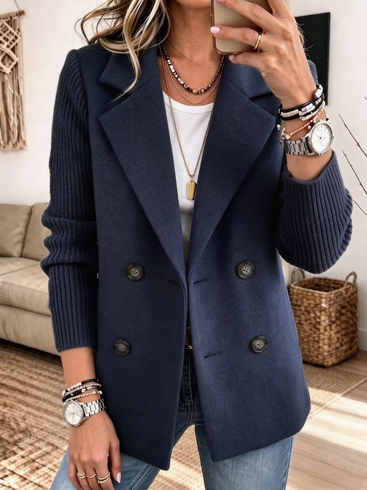 Chaqueta Blazer de Punto | Carla