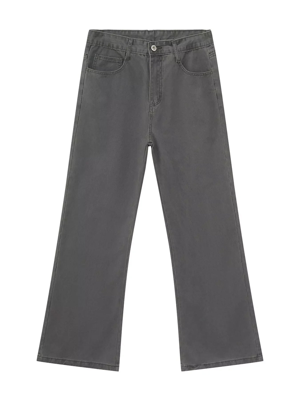 Pantalón de Hombre Gris Corte Recto y Estilo Urbano
