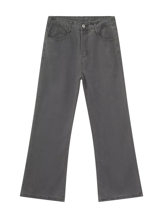 Pantalón de Hombre Gris Corte Recto y Estilo Urbano