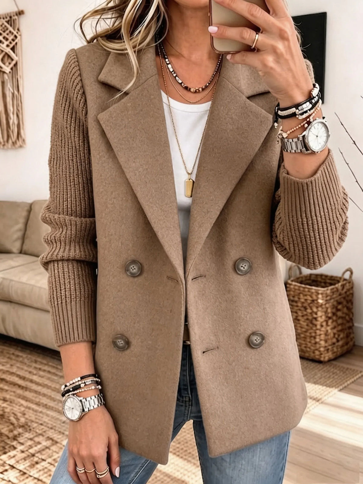 Chaqueta Blazer de Punto | Carla