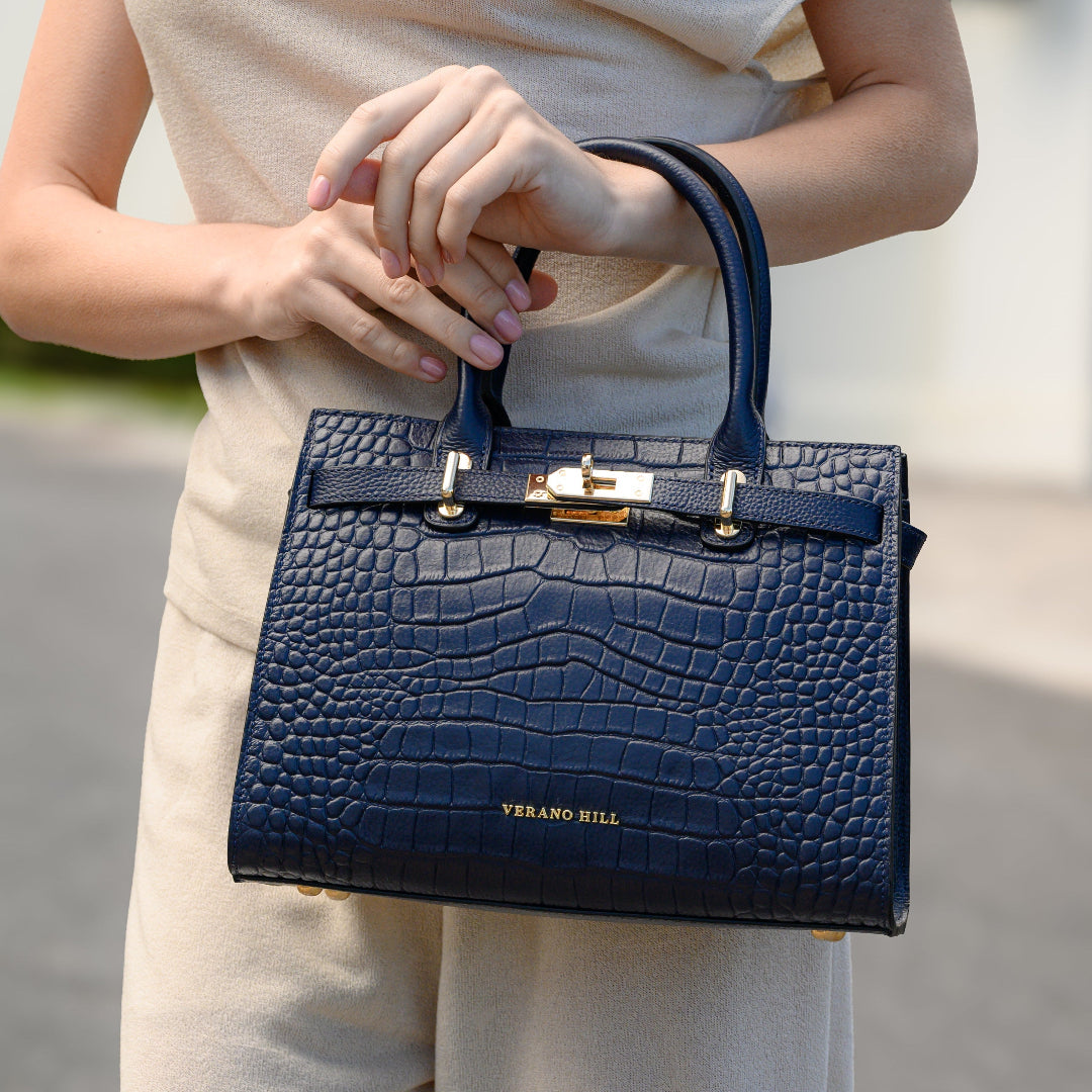 Bolso de Piel de Cocodrilo Verano Hill