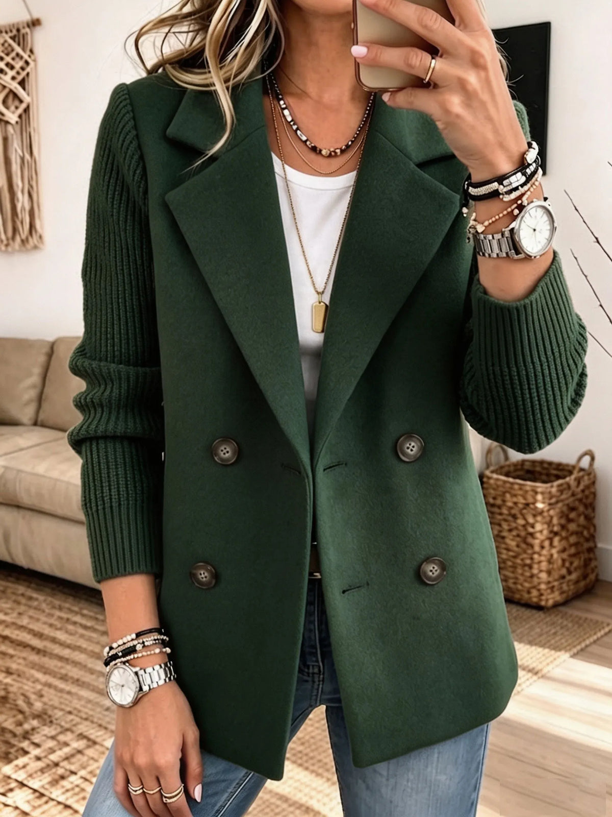 Chaqueta Blazer de Punto | Carla